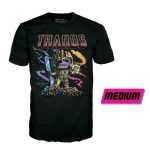 Funko Pop! & Tee Super Heroes: Marvel - Infinity Saga Thanos (Blacklight) Size: (M) - Image 2