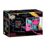 Funko Pop! & Tee Super Heroes: Marvel - Infinity Saga Thanos (Blacklight) Size: (M) - Image 4