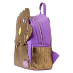 Funko Loungefly Super Heroes: Marvel - The Infinity Saga - Thanos Gauntlet Mini Backpack (Metallic) - Image 2