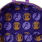 Funko Loungefly Super Heroes: Marvel - The Infinity Saga - Thanos Gauntlet Mini Backpack (Metallic) - Image 5