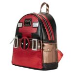 Funko Loungefly Super Heroes: Marvel Deadpool Collection Cosplay Mini Backpack (Metallic) - Image 2