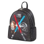 Funko Loungefly! Star Wars: Light Sabers Darth Vader & Obi-Wan Light-Up Mini Backpack - Image 2