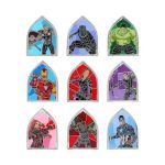 Funko Loungefly Pins Badge Super Heroes: Marvel - The Infinity Saga - Avenger Stain Glass Blind Box (One Random Piece)
