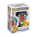 Funko Pop! Cartoon Animation: Disney - The Lion King - Rafiki Holdimg Simba #301 - Image 2