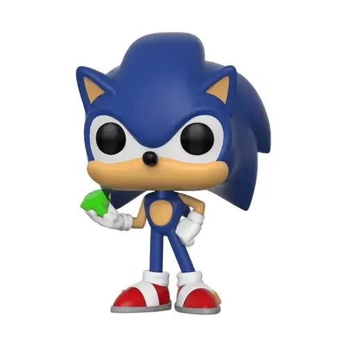 FU20147.jpg Funko Pop! Games: Sonic the Hedgehog - Sonic with Emerald #284 - Image 1