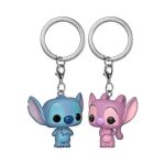 Funko Pocket Pop! Keychain Cartoon Animation: Disney - Lilo & Stitch - Stitch & Angel (2-Pack)