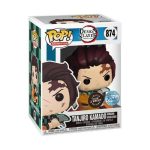 Funko Pop! Anime: Demon Slayer - Tanjiro Kamado (Hinokami Kagura Dance) (Glow in the Dark) (Exclusive) - Chase #874 - Image 2