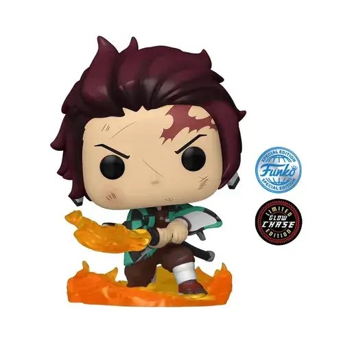 FU52265-Chase.jpg Funko Pop! Anime: Demon Slayer - Tanjiro Kamado (Hinokami Kagura Dance) (Glow in the Dark) (Exclusive) - Chase #874 - Image 1