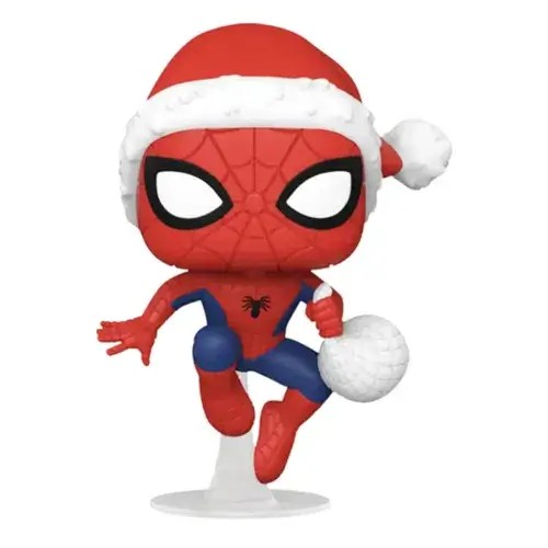FU52713.jpg Funko Pop! Super Heroes: Marvel - Spider-Man In Santa Hat (Exclusive) #1136 - Image 1