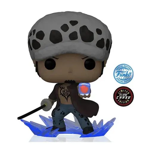 FU57268-Chase.jpg Funko Pop! Anime: One Piece - Trafalgar D. Water Law (Heart Manipulation) (Glow in the Dark) (Exclusive) - Chase #1016 - Image 1