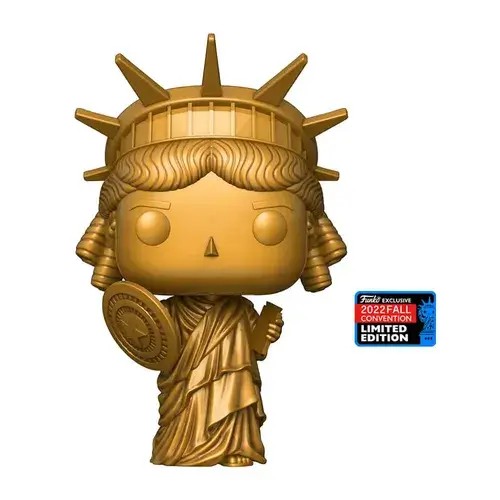 FU67062.jpg Funko Pop! Super Heroes: Marvel - Spider-Man No Way Home - Statue Of Liberty With Shield (New York Comic-Con 2022 Convention Exclusive) Shared Sticker SDCC 2022 #1123 - Image 1
