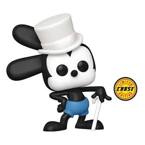 FU67952-Chase.jpg Funko Pop! Cartoon Animation: Disney 100 - Oswald the Lucky Rabbit - Oswald (with Hat) - Chase #1315 - Image 1