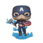 Funko Pop! Super Heroes: Marvel - Avengers Endgame - Captain America with Broken Shield & Mjolnir (Glow in the Dark) (Metallic) (Exclusive) #1198