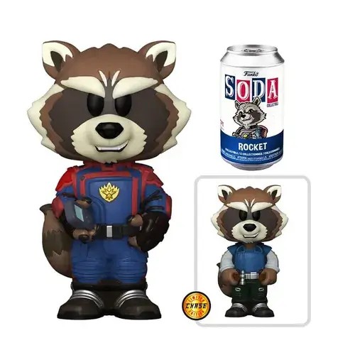 FU68822-2.jpg Funko Vinyl Soda Super Heroes: Marvel - Guardians Of The Galaxy 3 - Rocket (Chance Of Chase) - Image 1