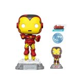 Funko Pop! Super Heroes: Marvel - Avengers Beyond Earths Mightiest 60th Anniversary - Iron Man with Pin (Avengers Collection) (Exclusive) #1172