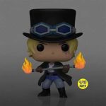 Funko Pop! Anime: One Piece - Luffytaro, Sabo, Roronoa Zoro & Jinbe 4-Pack (Glow In The Dark) (Game Stop Exclusive) - Image 3