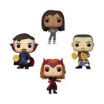 Funko Pop! Super Heroes: Marvel - Doctor Strange In The Multiverse of Madness - Strange, America Chavez, Scarlet Witch & Wong - 4-Pack (Glow in the Dark) (Exclusive)