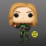 Funko Pop! Super Heroes: Marvel - Captain Marvel - Neon Suit (Glow in the Dark) (Exclusive) #516 - Image 3