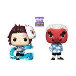Funko Pop! Anime: Demon Slayer - Tanjiro Kamado & Sakonji Urokodaki 2-Pack (San Diego Comic-Con International 2023 Convention Exclusive) Shared Sticker SDCC 2023