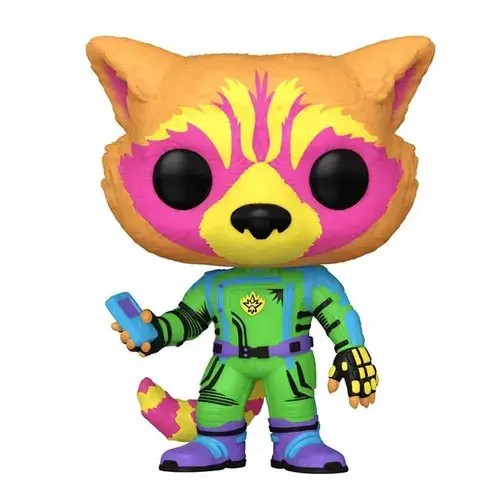 FU71159.jpg Funko Pop! Super Heroes: Marvel - Guardians Of The Galaxy 3 - Rocket Raccoon (Blacklight) (Exclusive) #1241 - Image 1