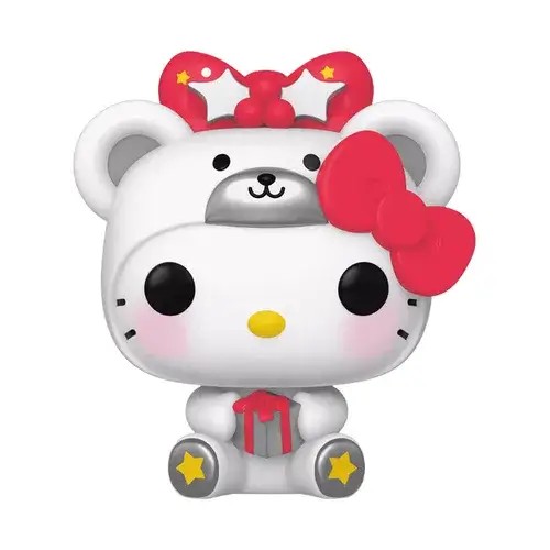 FU72075.jpg Funko Pop! Kawaii: Sanrio - Hello Kitty Polar Bear (Metallic) #69 - Image 1