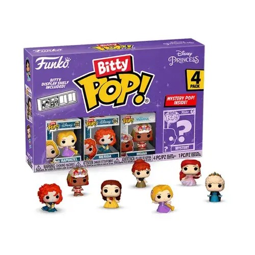 FU73030.jpg Funko Bitty Pop! Cartoon Animation: Disney Princess - Rapunzel 4-Pack - Image 1