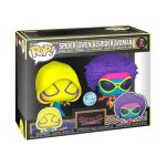 Funko Pop! Super Heroes: Marvel - Spider-Man: Across The Spiderverse - Spider-Gwen & Spider-Woman 2-Pack (Blacklight) (Exclusive) - Image 2