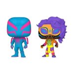 Funko Pop! Super Heroes: Marvel - Spider-Man: Across The Spiderverse - Spider-Man 2099 & Spider-Man India 2-Pack (Blacklight) (Exclusive)