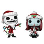 Funko Pop! Cartoon Animation: Disney - The Nightmare Before Christmas 30th Anniversary - Jack & Sally 2-Pack (Gliter) (Diamond Collection) (Exclusive)