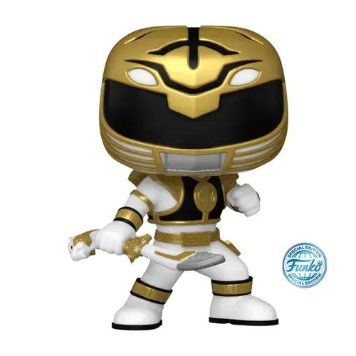 FU73964.jpg Funko Pop! Super Heroes: Mighty Morphin Power Ranger 30th Anniversary - White Ranger with Sword (Exclusive) #1384 - Image 1