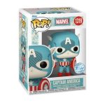 Funko Pop! Super Heroes: Marvel - Disney 100 - Retro Reimagined - Captain America (Exclusive) #1319 - Image 2