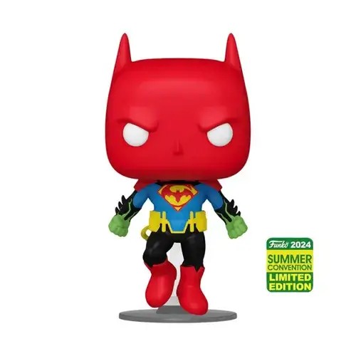FU78338.jpg Funko Pop! Super Heroes: DC - Batman-Superman Fusion (San Diego Comic-Con International 2024 Convention Exclusive) Shared Sticker SDCC 2024 #506 - Image 1