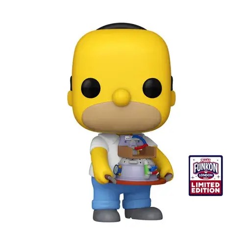 FU78781.jpg Funko Pop! Tv Series: The Simpsons - Homer with Reactor (Funkon London 2024 Convention Exclusive) Shared Sticker LCC 24 #1630 - Image 1