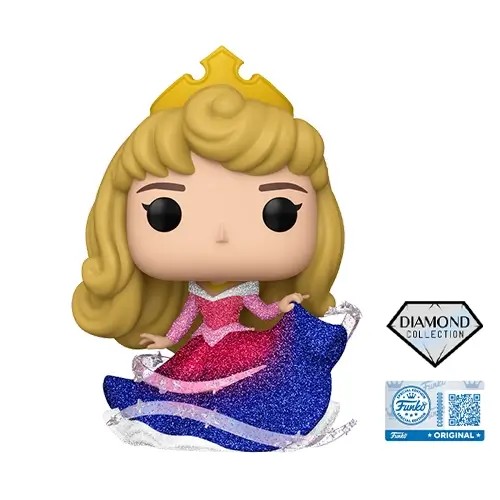 FU82113.jpg Funko Pop! Cartoon Animation: Disney Princess - Sleeping Beauty - Aurora (Glitter) (Diamond Collection) (Exclusive) #1591 - Image 1