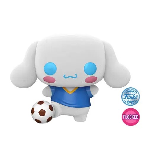 FU82146.jpg Funko Pop! Kawaii: Sanrio - Cinnamoroll with Soccer Ball (Flocked) (Exclusive) #86 - Image 1