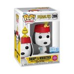 Funko Pop! Cartoon Animation: Peanuts - Snoopy with Woodstruck (Flocked) (Exclusive) #2096 - Image 2