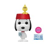 Funko Pop! Cartoon Animation: Peanuts - Snoopy with Woodstruck (Flocked) (Exclusive) #2096