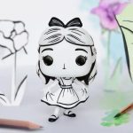 Funko Pop! Cartoon Animation: Disney - Alice in Wonderland - Alice Curtsying (Sketched) (Funko Exclusive) #1528 - Image 3