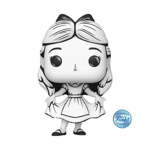 FU82413.jpg Funko Pop! Cartoon Animation: Disney - Alice in Wonderland - Alice Curtsying (Sketched) (Funko Exclusive) #1528 - Image 1