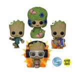 Funko Pop! Super Heroes: Marvel - I Am Groot 4-Pack (Glow In the Dark) (Exclusive)