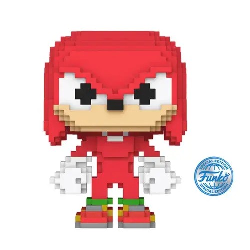 FU83034.jpg Funko Pop! Games: Sonic the Hedgehog - Knuckles (8-Bit) (Exclusive) #35 - Image 1