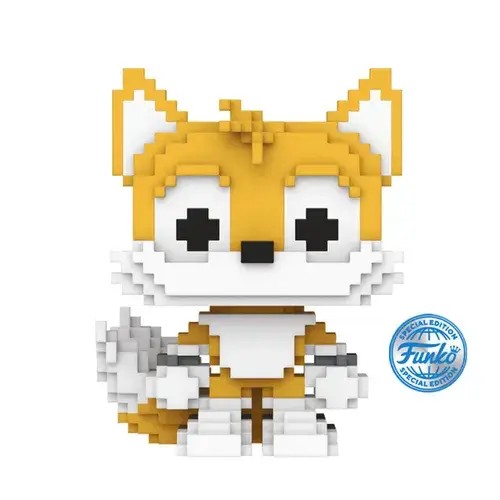 FU83036.jpg Funko Pop! Games: Sonic the Hedgehog - Tails (8-Bit) (Exclusive) #36 - Image 1