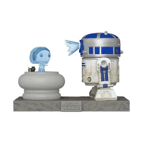 FU83799.jpg Funko Pop! Deluxe Star Wars: R2-D2 & Princess Leia Hologram #766 - Image 1