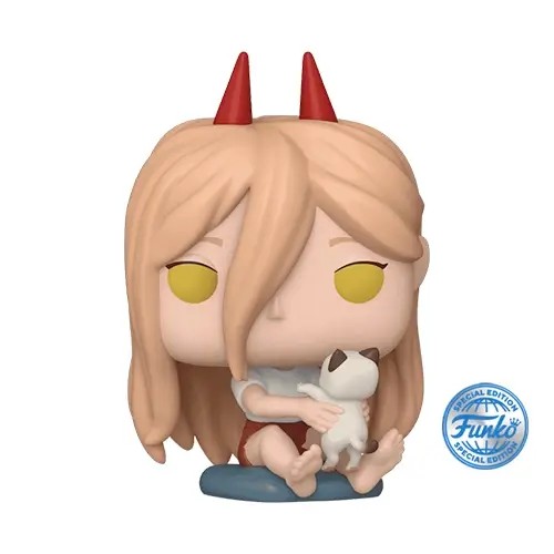 FU84413.jpg Funko Pop! & Buddy Anime: Chainsaw Man - Power with Meowy (Exclusive) #1766 - Image 1