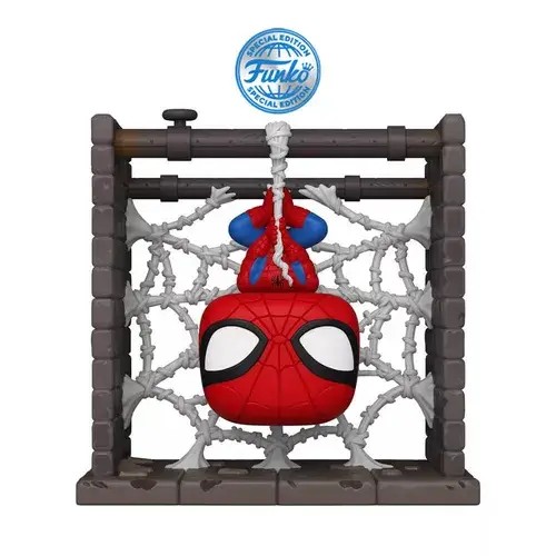 FU84425.jpg Funko Pop! Deluxe Super Heroes: Marvel - Spider-Man (Webbed) (Exclusive)#1462 - Image 1