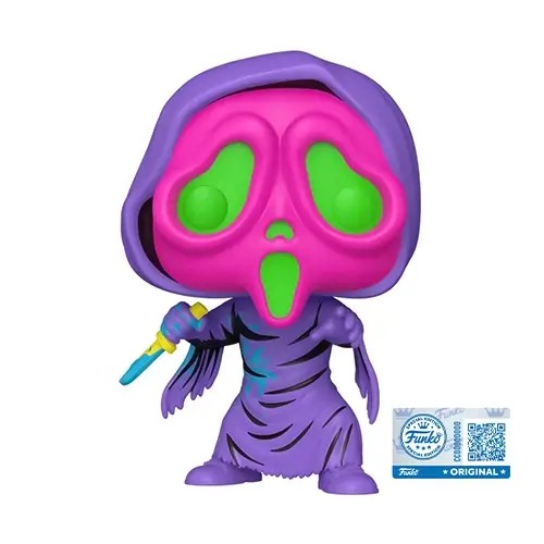 FU84928.jpg Funko Pop! Movies: Scream - Ghost Face (Black Light) (Exclusive) #1607 - Image 1