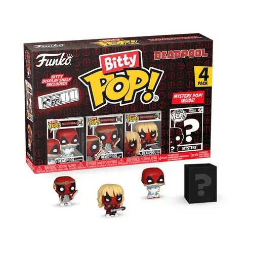 FU84962.jpg Funko Bitty Pop! Super Heroes: Marvel - Deadpool Sleepover 4-Pack - Image 1