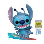Funko Pop! Cartoon Animation: Disney - Lilo & Stitch - Surfing Stitch (San Diego Comic-Con 2025 Convention Exclusive) Shared Sticker SDCC 2025 #1594