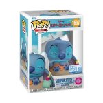 Funko Pop! Plus Cartoon Animation: Disney - Lilo & Stitch - Sleeping Stitch in Box (Flocked) (Exclusive) #1607 - Image 2