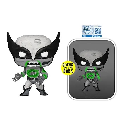 FU88261.jpg Funko Pop! Super Heroes: Marvel - Marvel Zombies - Zombie Wolverine (Glow in the Dark) (Exclusive) #662 - Image 1